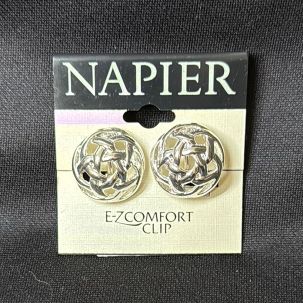 Napier Silver Clip Earrings